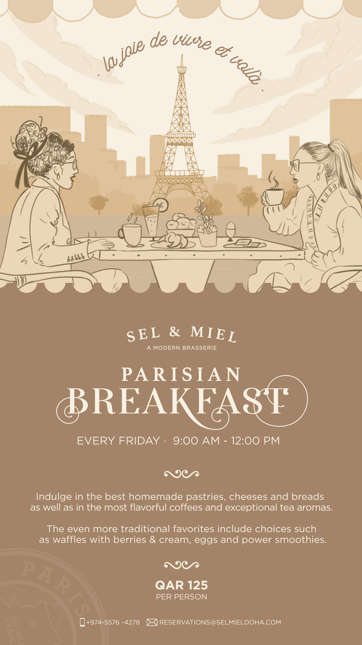 Ritz Carlton Doha Parisian Breakfast