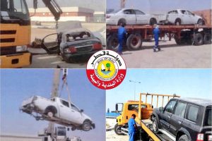 MoI Removing Abandoned Vehicles
